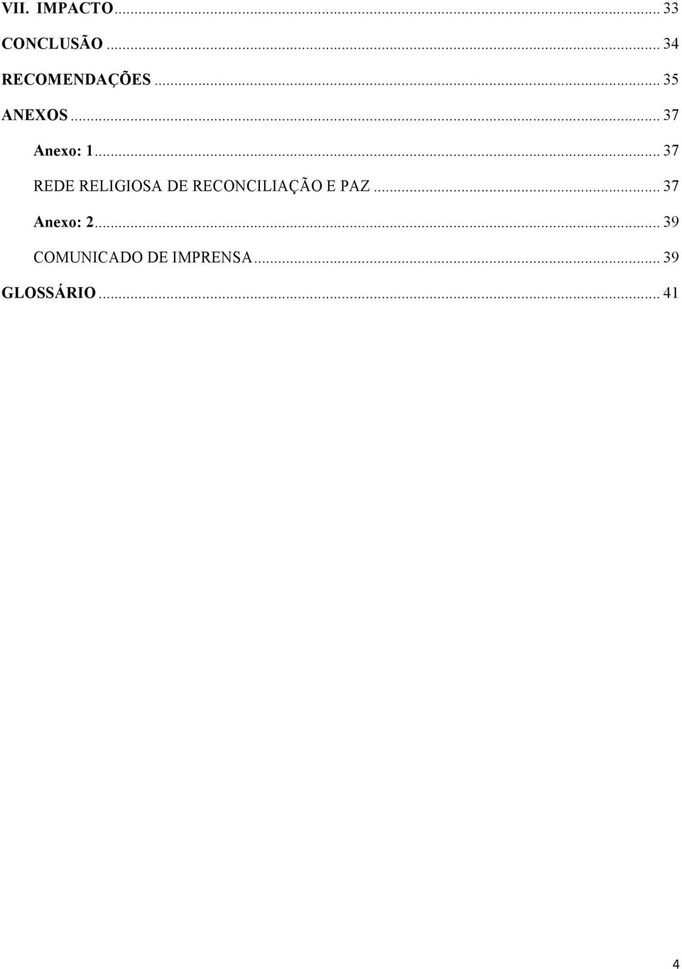 .. 37# REDE RELIGIOSA DE RECONCILIAÇÃO E PAZ.