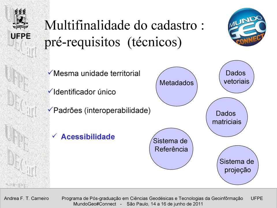 (interoperabilidade) Acessibilidade Metadados Sistema de