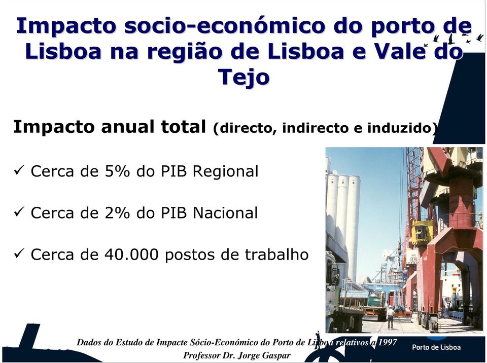 Cerca de 2% do PIB Nacional Cerca de 40.