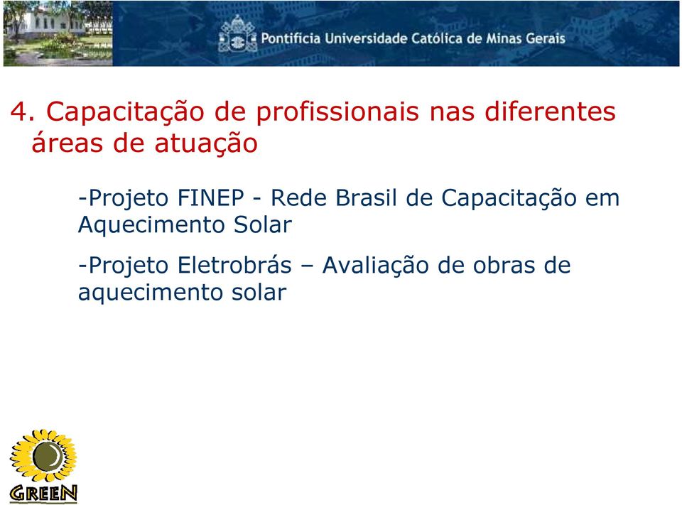 de Capacitação em Aquecimento Solar -Projeto