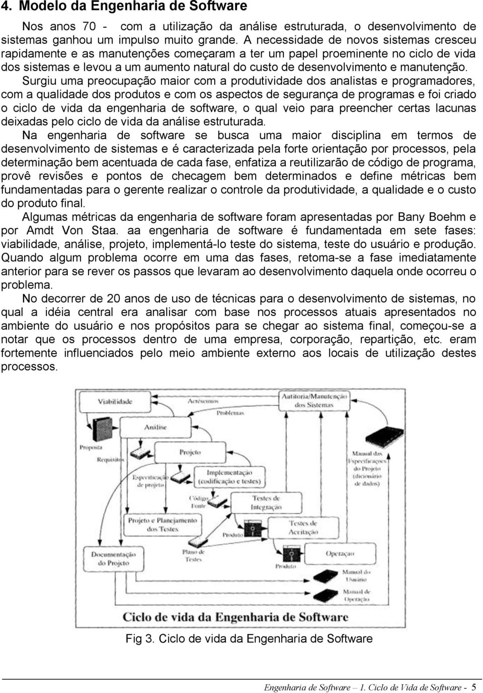 manutenção.