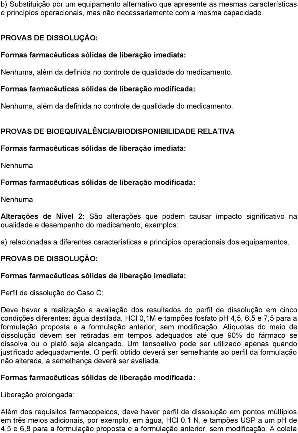 , além da definida no controle de qualidade do medicamento.