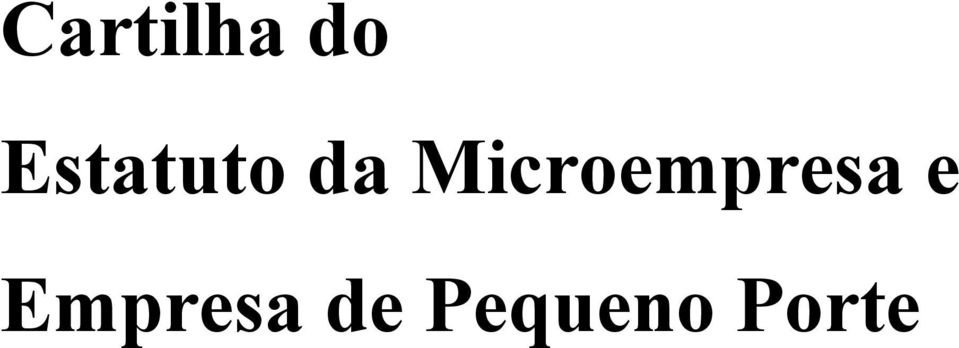 Microempresa e