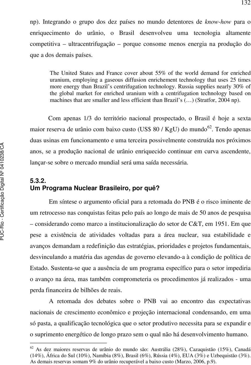 energia na produção do que a dos demais países.