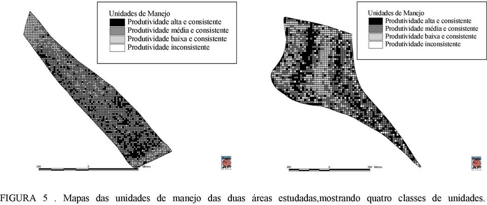 consistente Produtividade média e consistente Produtividade baixa e consistente Produtividade inconsistente