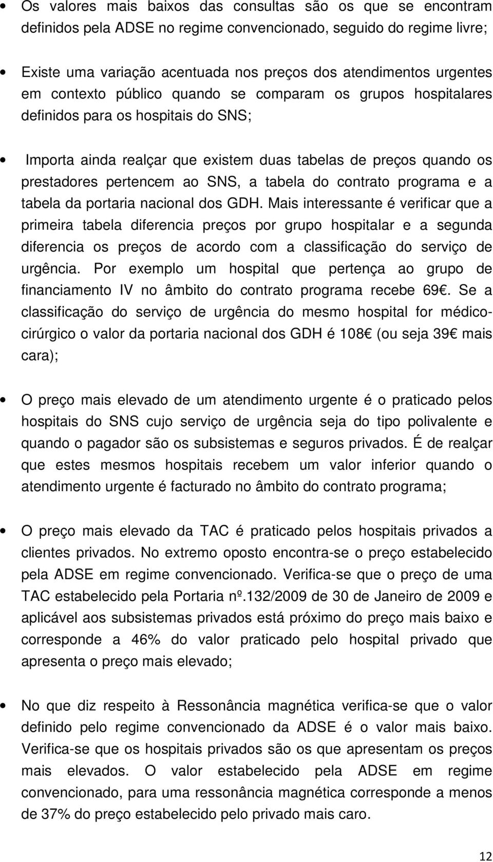 tabela do contrato programa e a tabela da portaria nacional dos GDH.