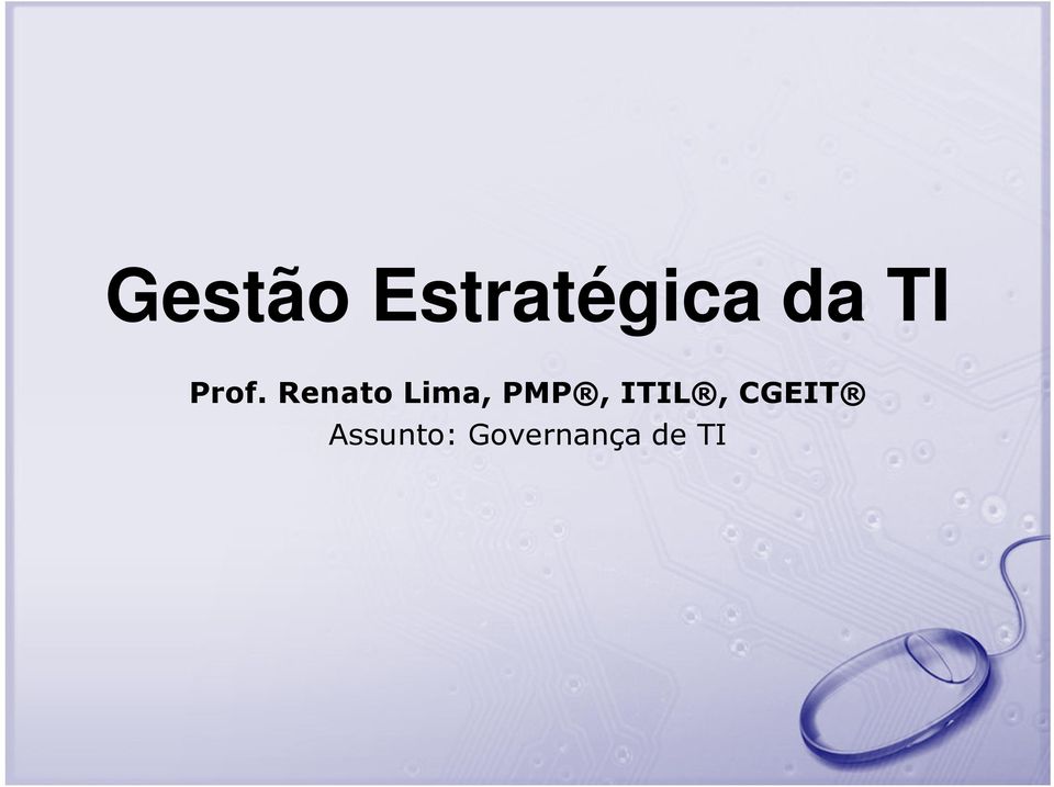 Renato Lima, PMP,