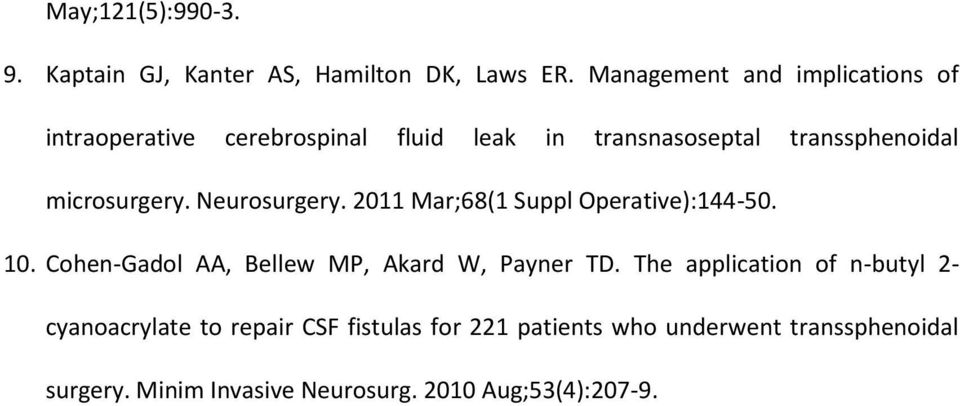microsurgery. Neurosurgery. 2011 Mar;68(1 Suppl Operative):144-50. 10.