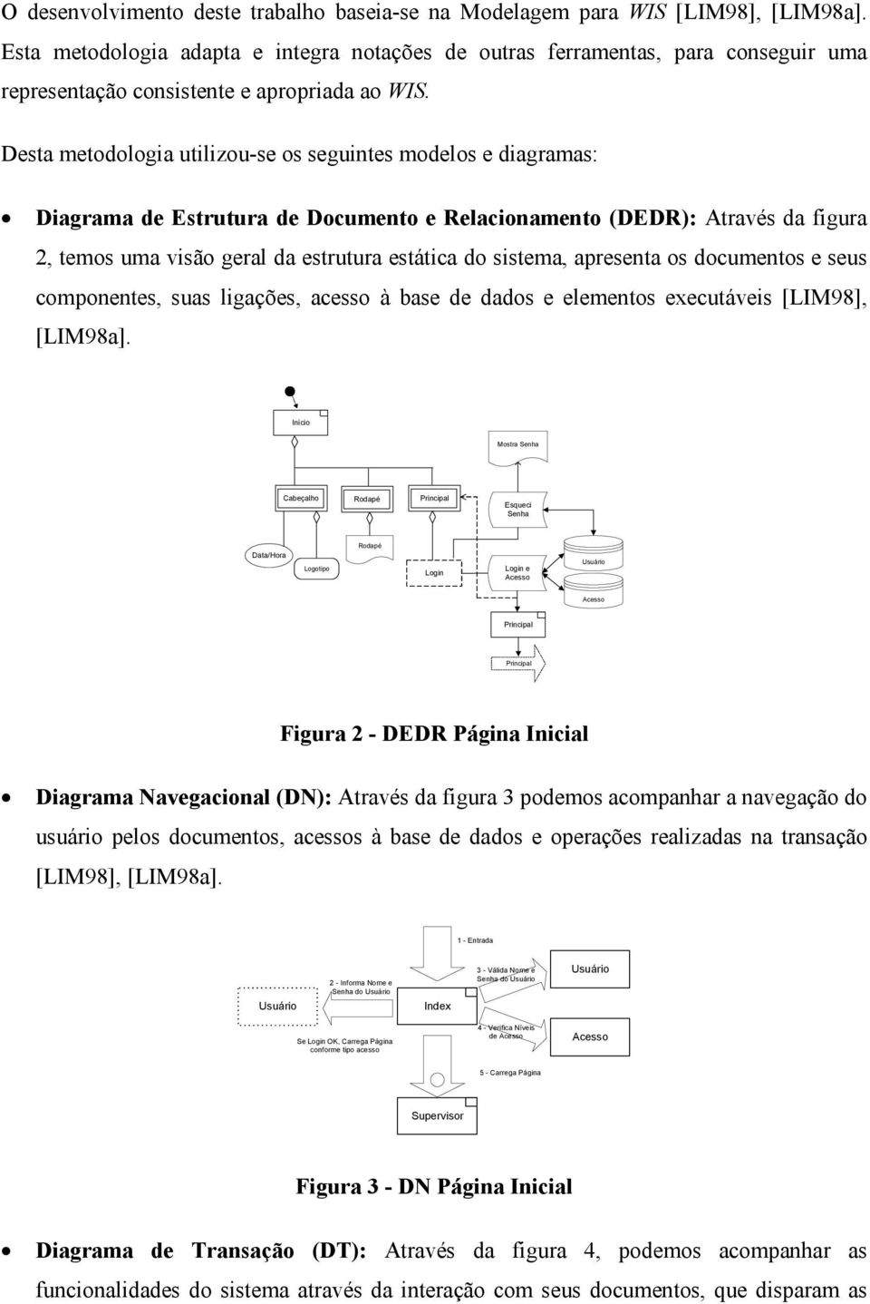 Desta metodologia utilizou-se os seguintes modelos e diagramas: Diagrama de Estrutura de Documento e Relacionamento (DEDR): Através da figura 2, temos uma visão geral da estrutura estática do