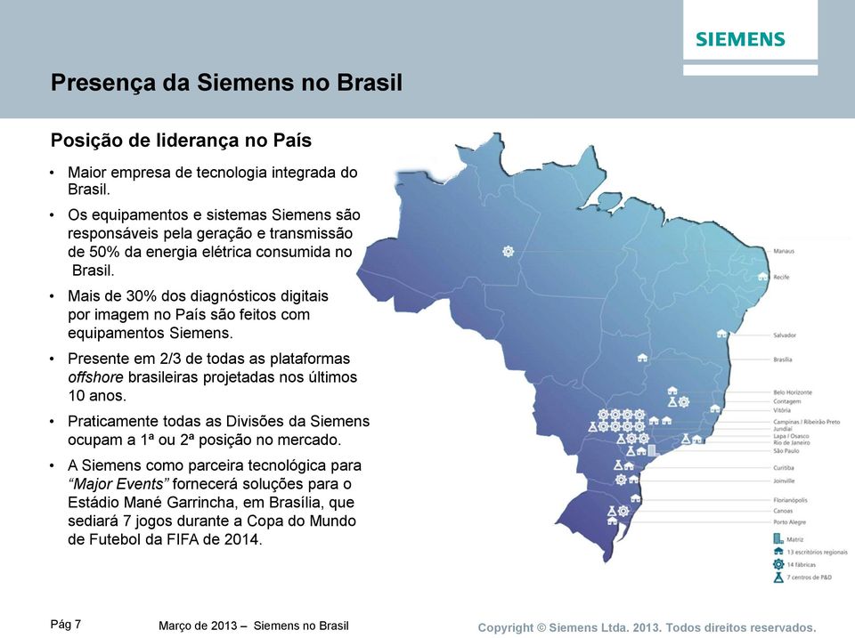 Mais de 30% dos diagnósticos digitais por imagem no País são feitos com equipamentos Siemens.