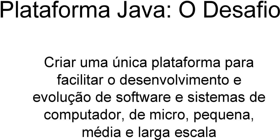 e evolução de software e sistemas de