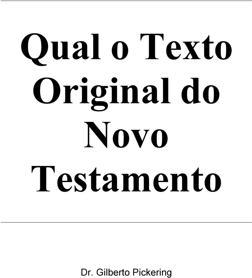 Novo Testamento