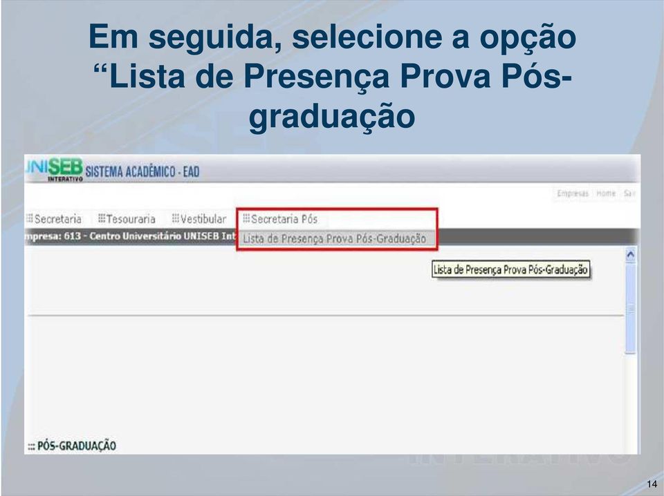 Lista de Presença