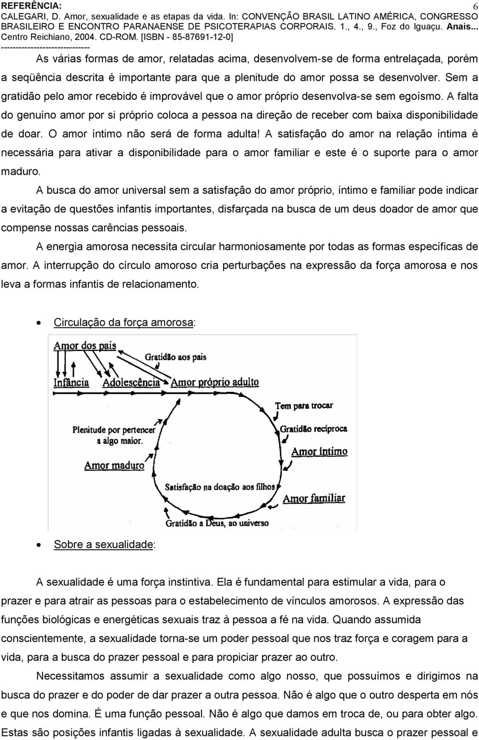 A falta do genuíno amor por si próprio coloca a pessoa na direção de receber com baixa disponibilidade de doar. O amor íntimo não será de forma adulta!