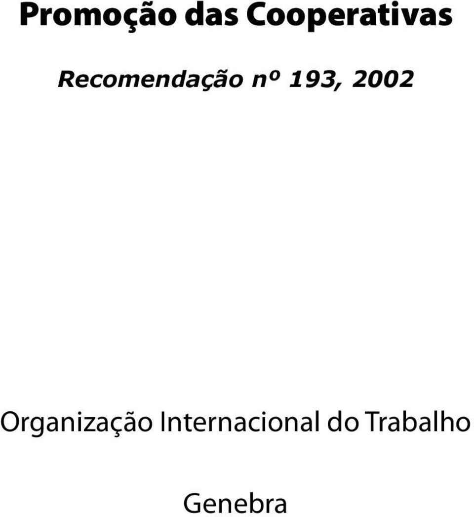 Recomendação nº 193,