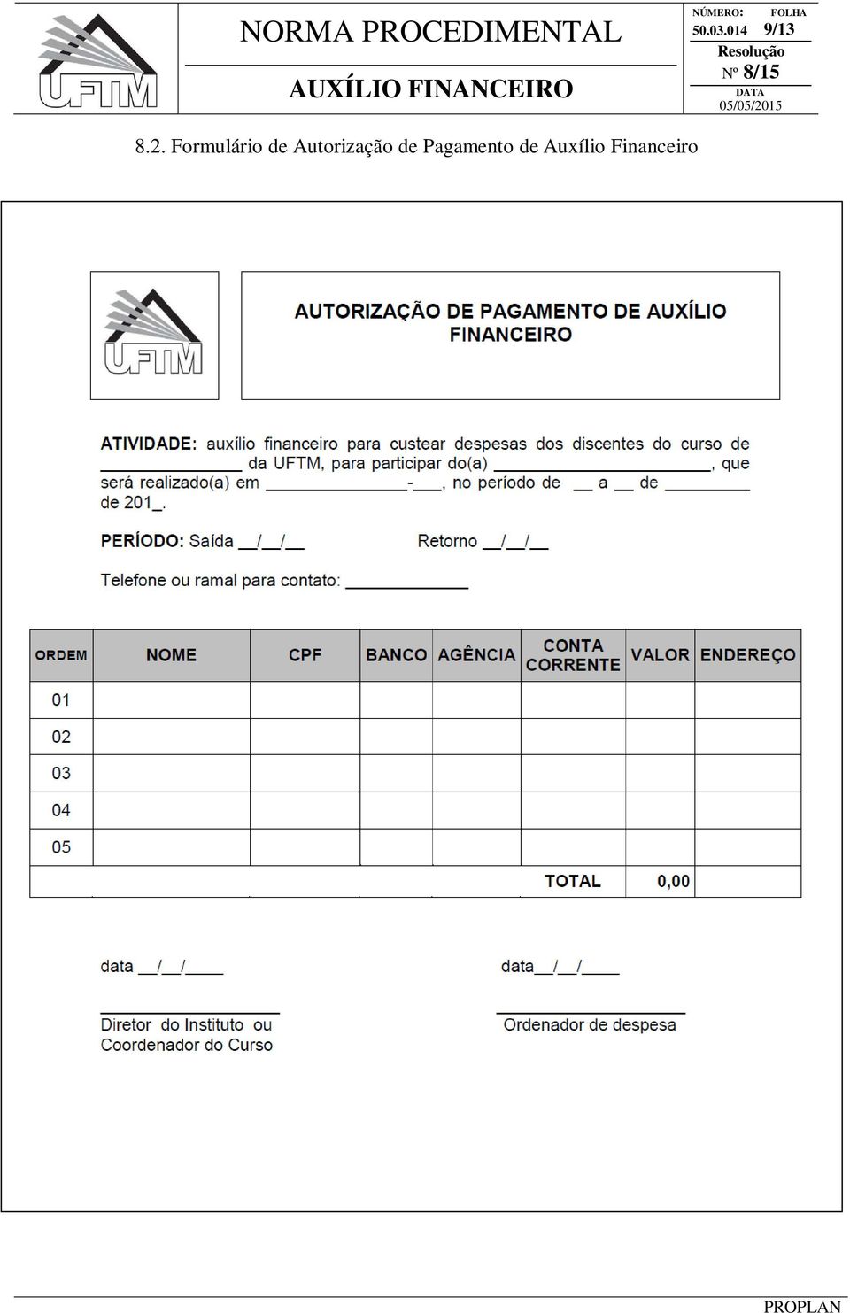 Autorização de