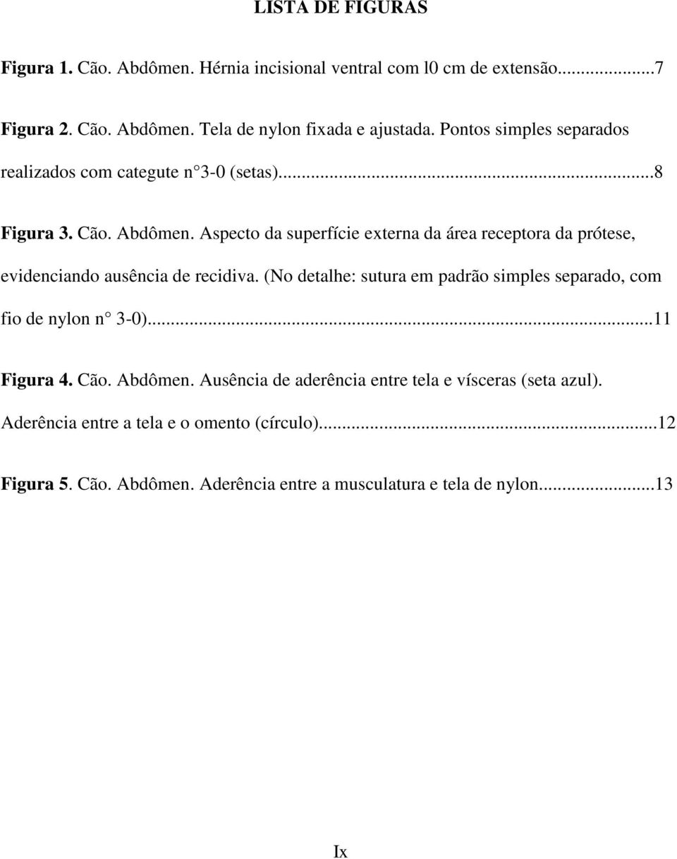 Aspecto da superfície externa da área receptora da prótese, evidenciando ausência de recidiva.