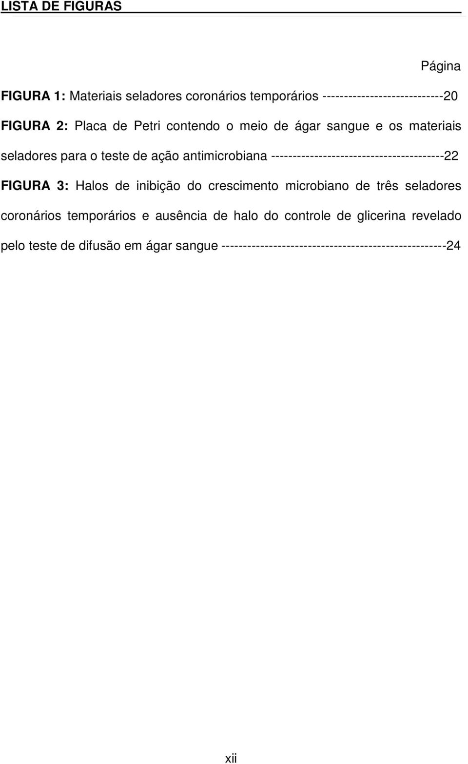 ----------------------------------------22 FIGURA 3: Halos de inibição do crescimento microbiano de três seladores coronários