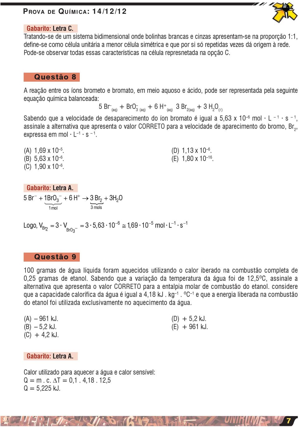 origem à rede. Pode-se observar todas essas características na célula represnetada na opção C.