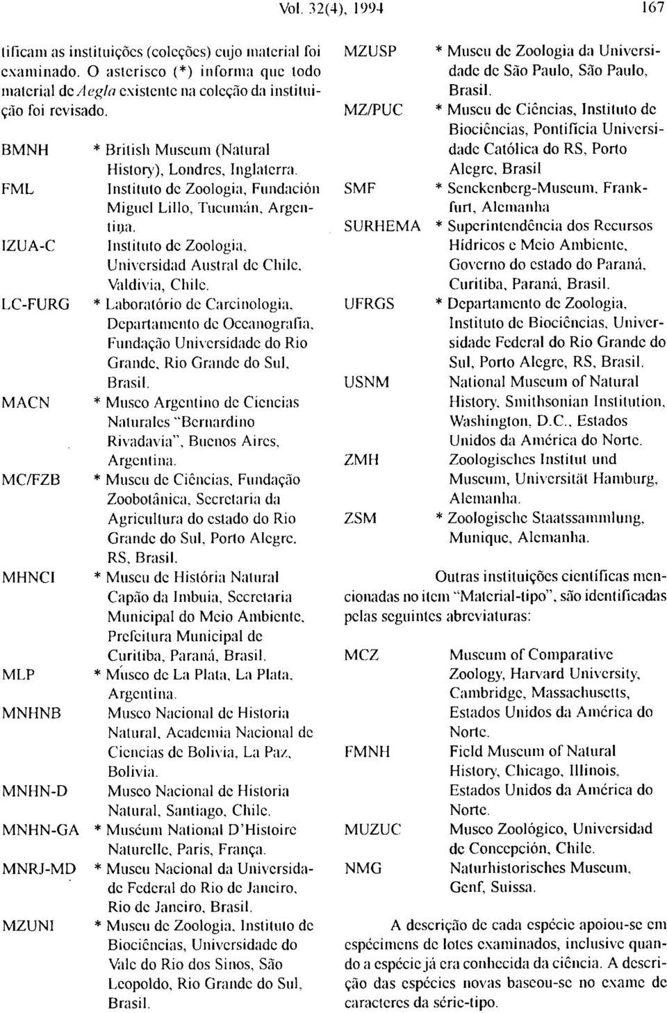 Instituto dc Zoologia, Fundación Miguel Lillo, Tucumán, Argentina. Instituto dc Zoologia, Univcrsidad Austral dc Chile, Valdivia, Chile.