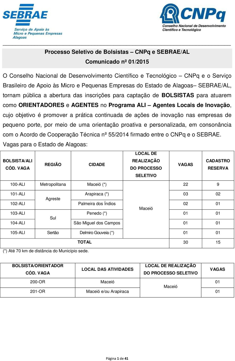 é promover a prática continuada de ações de inovação nas empresas de pequeno porte, por meio de uma orientação proativa e personalizada, em consonância com o Acordo de Cooperação Técnica nº 55/2014