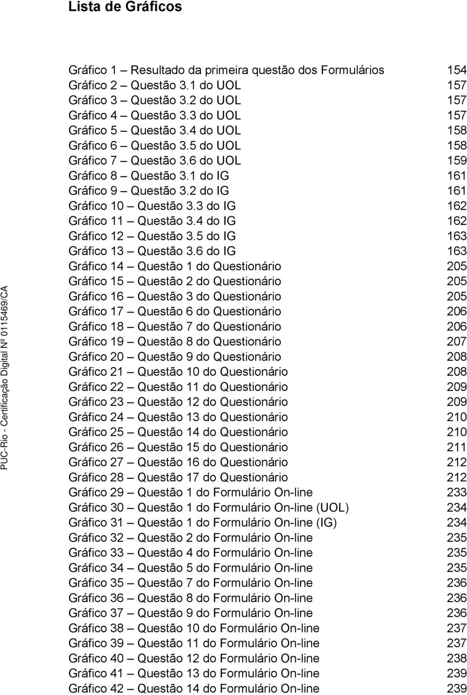 4 do IG Gráfico 12 Questão 3.5 do IG Gráfico 13 Questão 3.