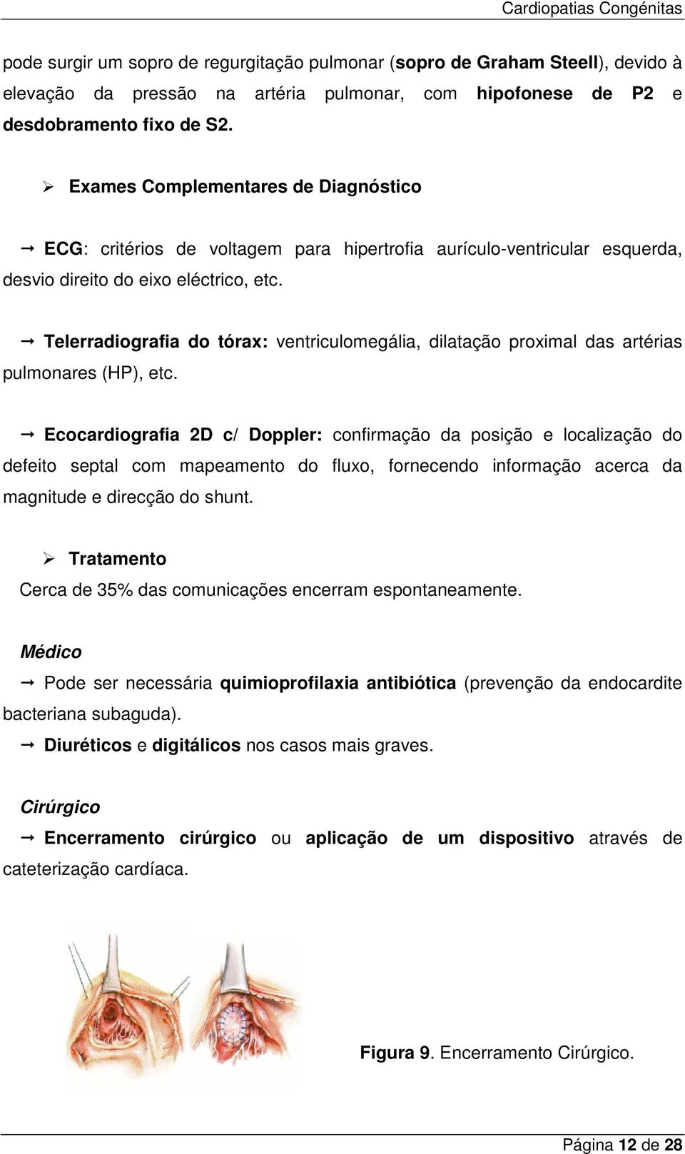 Telerradiografia do tórax: ventriculomegália, dilatação proximal das artérias pulmonares (HP), etc.