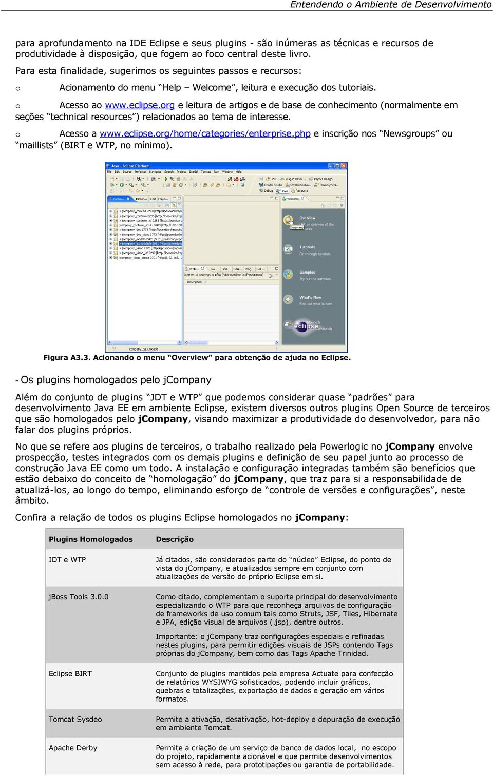 org e leitura de artigos e de base de conhecimento (normalmente em seções technical resources ) relacionados ao tema de interesse. o Acesso a www.eclipse.org/home/categories/enterprise.