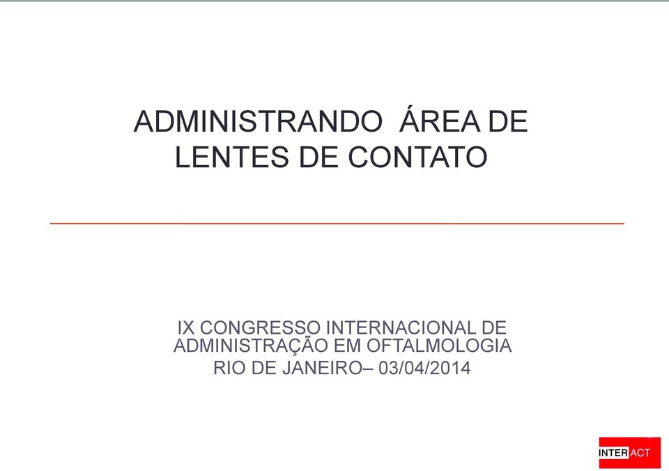 INTERNACIONAL DE ADMINISTRAÇÃO