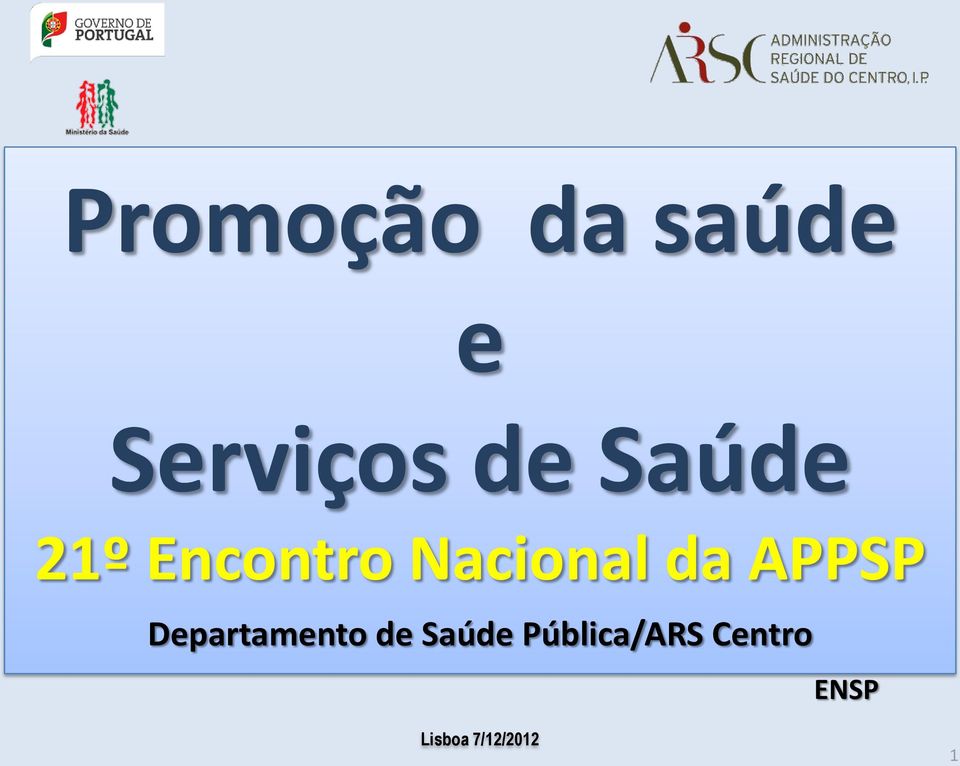 APPSP Departamento de Saúde