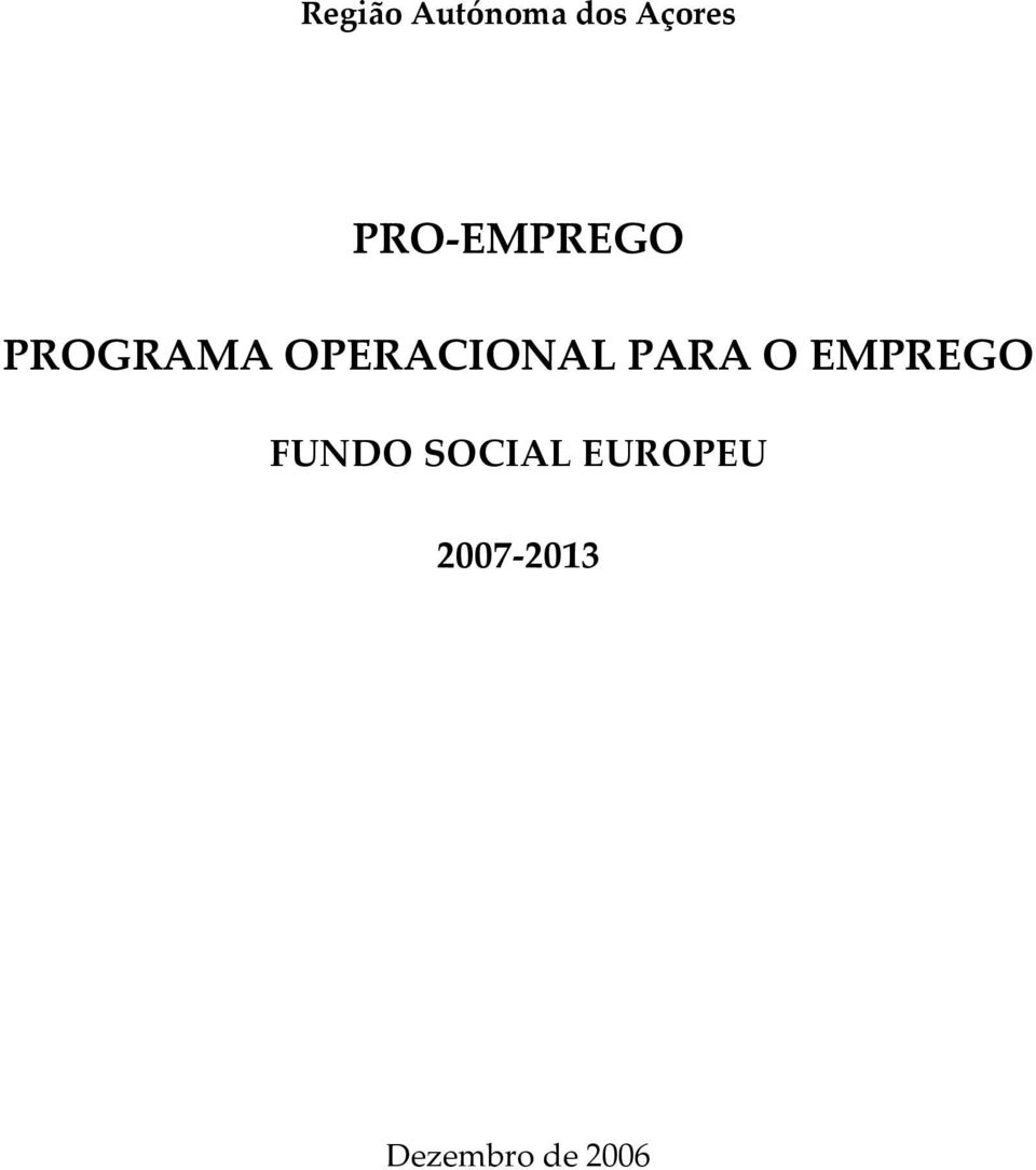 OPERACIONAL PARA O EMPREGO