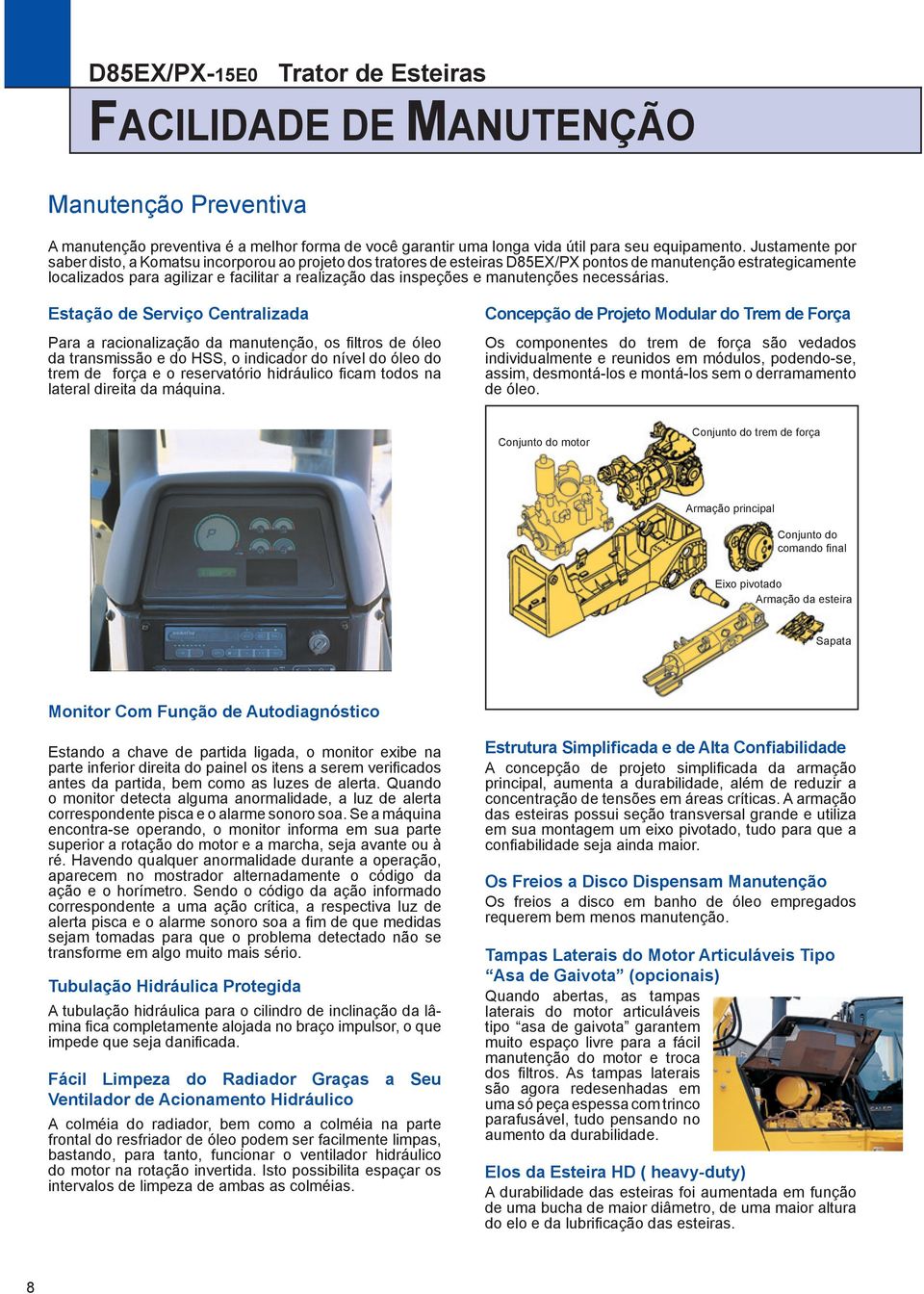 manutenções necessárias.