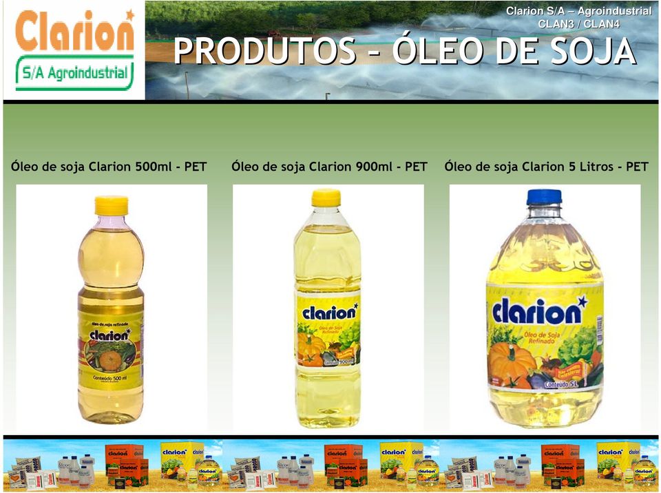 de soja Clarion 900ml - PET