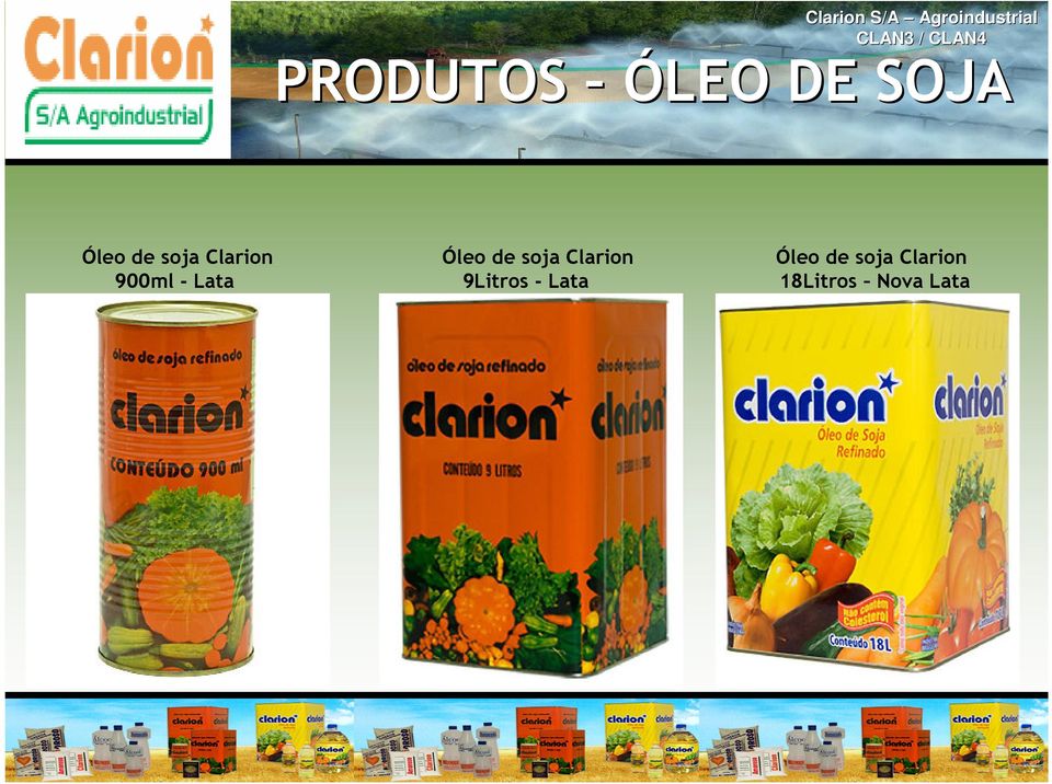 de soja Clarion 9Litros - Lata