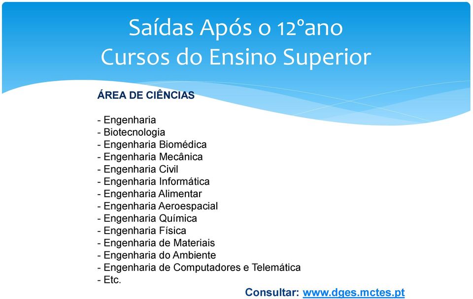 Alimentar - Engenharia Aeroespacial - Engenharia Química - Engenharia Física - Engenharia de