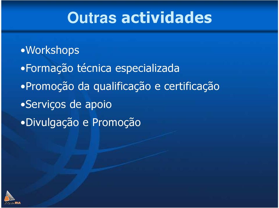 Promoção da qualificação e