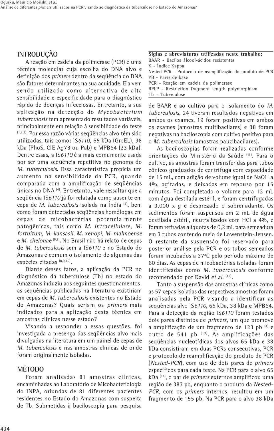 DNA alvo e definição dos primers dentro da seqüência do DNA são fatores determinantes na sua acuidade.