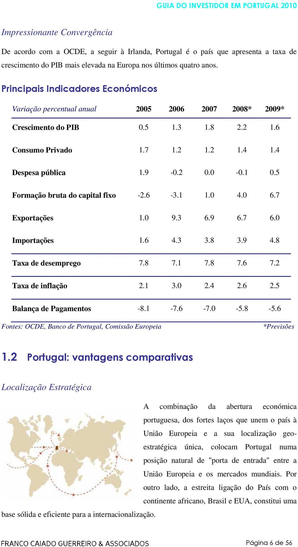 5 Formação bruta do capital fixo -2.6-3.1 1.0 4.0 6.7 Exportações 1.0 9.3 6.9 6.7 6.0 Importações 1.6 4.3 3.8 3.9 4.8 Taxa de desemprego 7.8 7.1 7.8 7.6 7.2 Taxa de inflação 2.1 3.0 2.4 2.6 2.