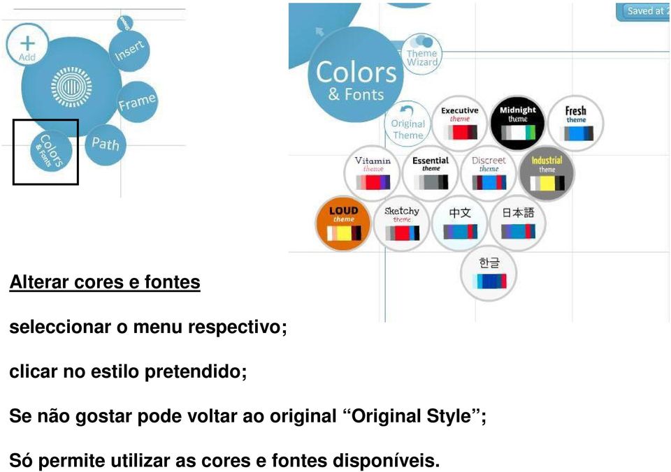 não gostar pode voltar ao original Original