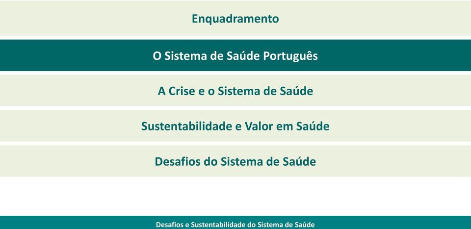 Saúde Sustentabilidade e Valor em