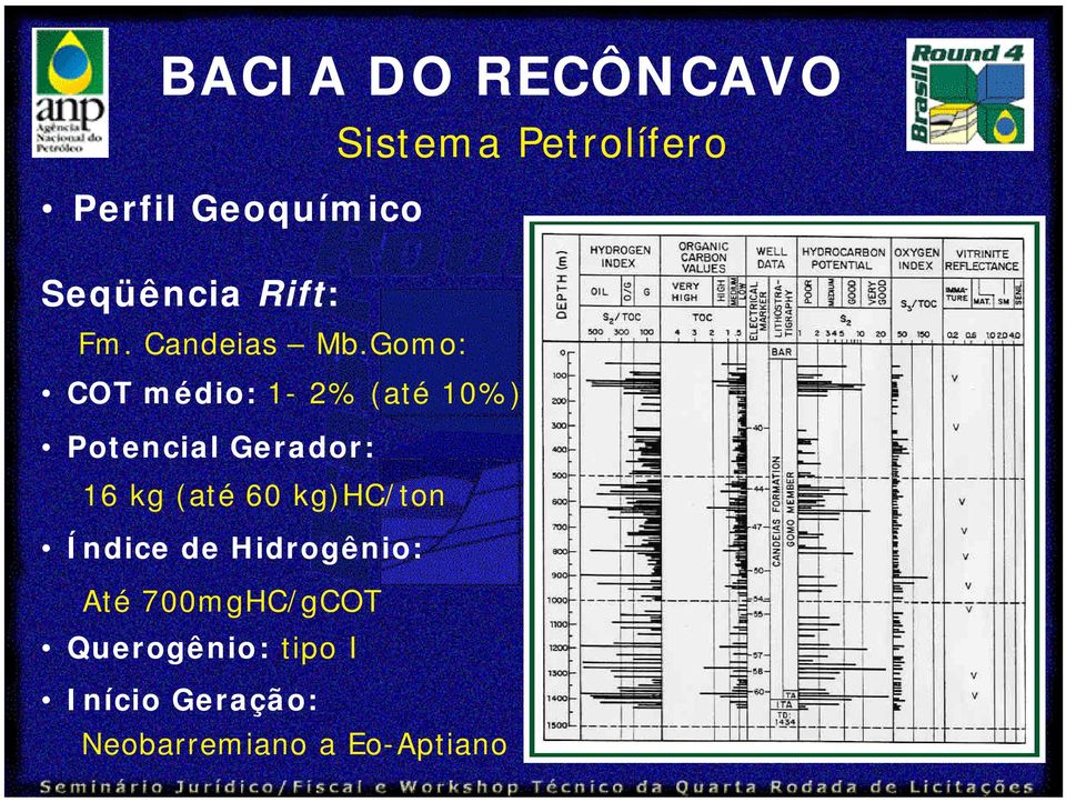 60 kg)hc/ton Índice de Hidrogênio: Até 700mgHC/gCOT