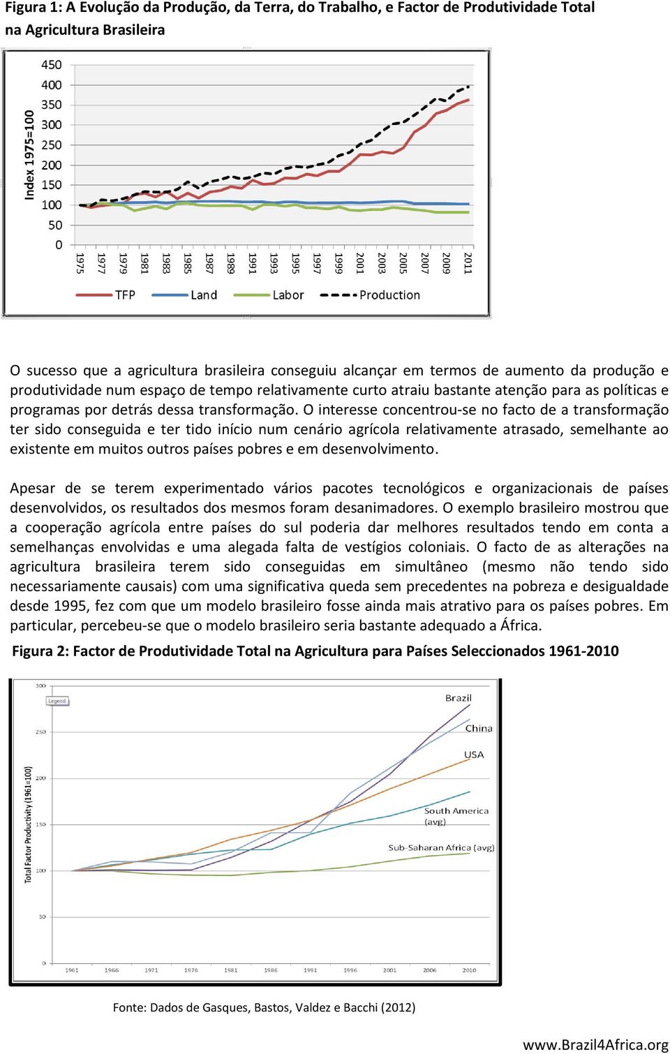 O interesse concentrou-se no facto de a transformação ter sido conseguida e ter tido início num cenário agrícola relativamente atrasado, semelhante ao existente em muitos outros países pobres e em