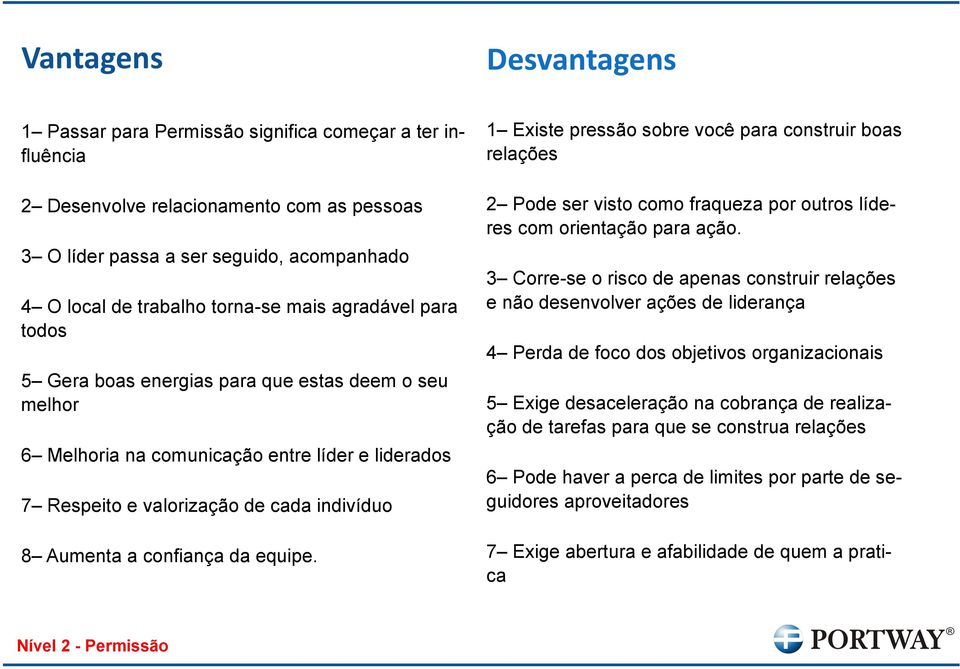 equipe. 1 Existe pressão sobre você para construir boas relações 2 Pode ser visto como fraqueza por outros líderes com orientação para ação.