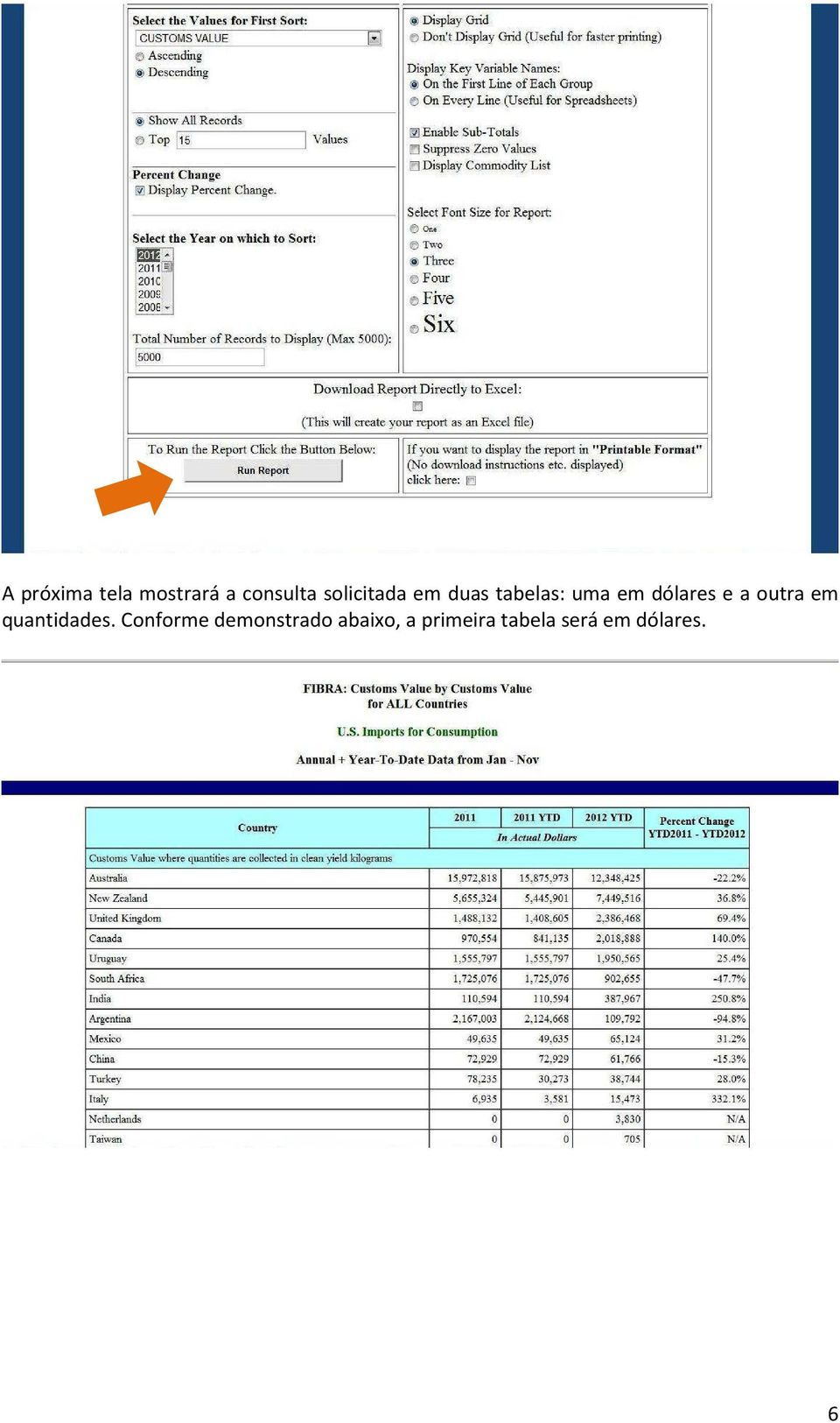 e a outra em quantidades.