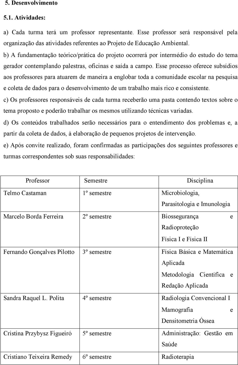 Esse processo oferece subsídios aos professores para atuarem de maneira a englobar toda a comunidade escolar na pesquisa e coleta de dados para o desenvolvimento de um trabalho mais rico e