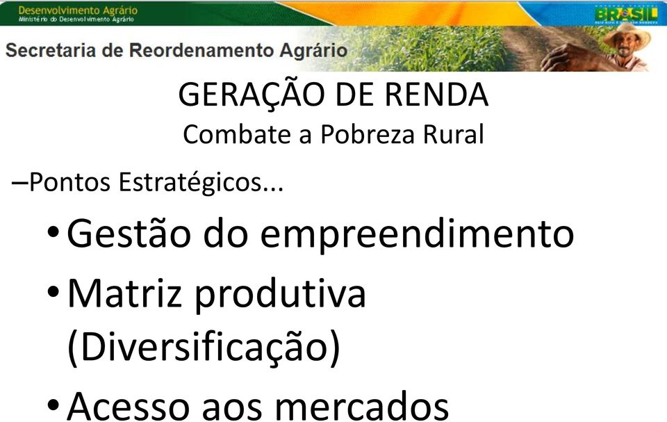 Pobreza Rural Gestão do