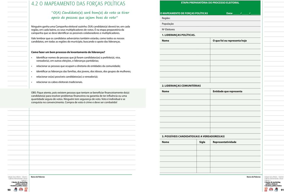 É na etapa preparatória da campanha que se deve identificar os possíveis colaboradores e multiplicadores.