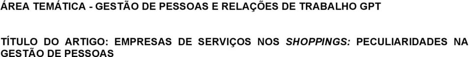 ARTIGO: EMPRESAS DE SERVIÇOS NOS