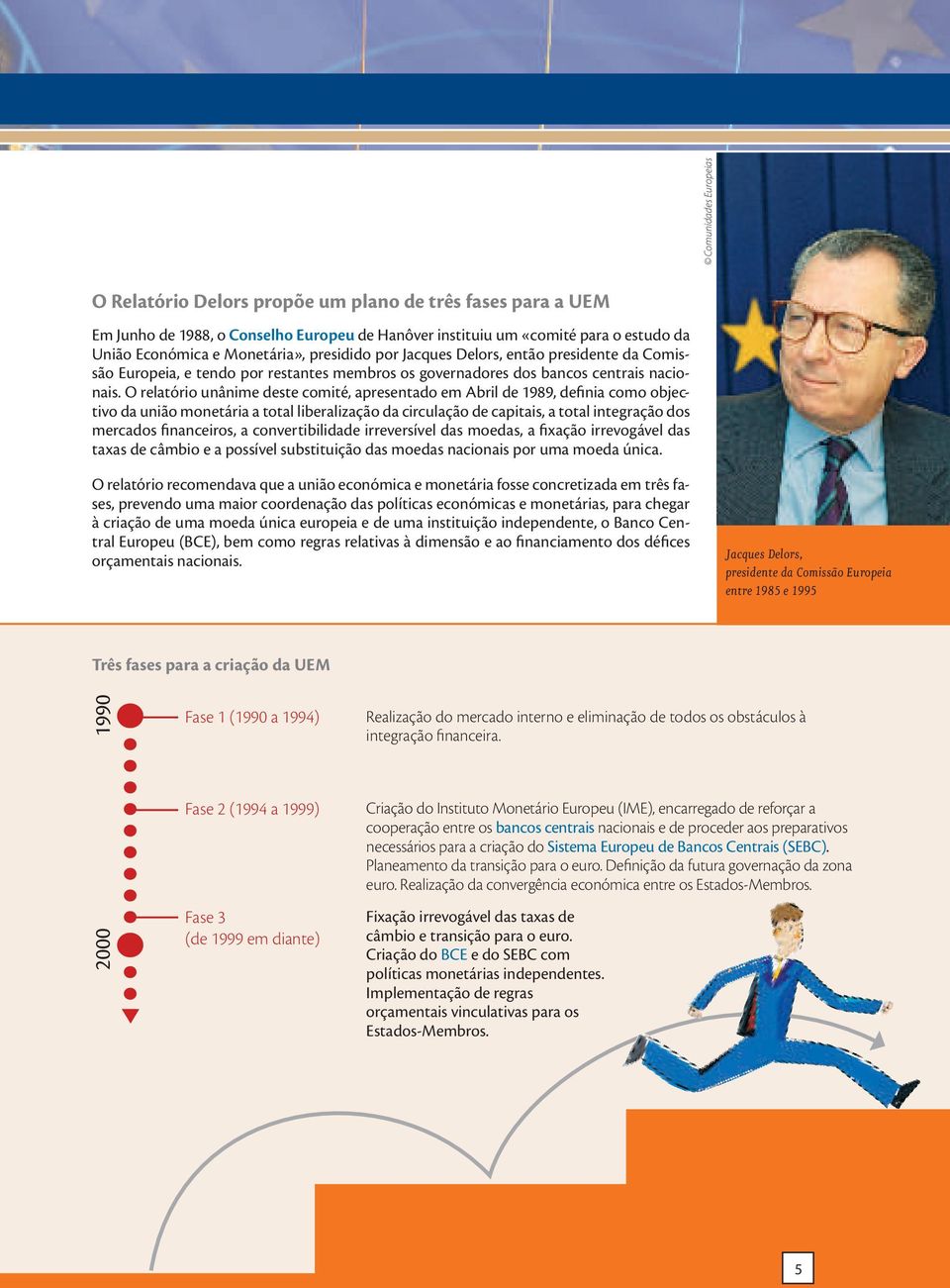 O relatório unânime deste comité, apresentado em Abril de 1989, definia como objectivo da união monetária a total liberalização da circulação de capitais, a total integração dos mercados financeiros,