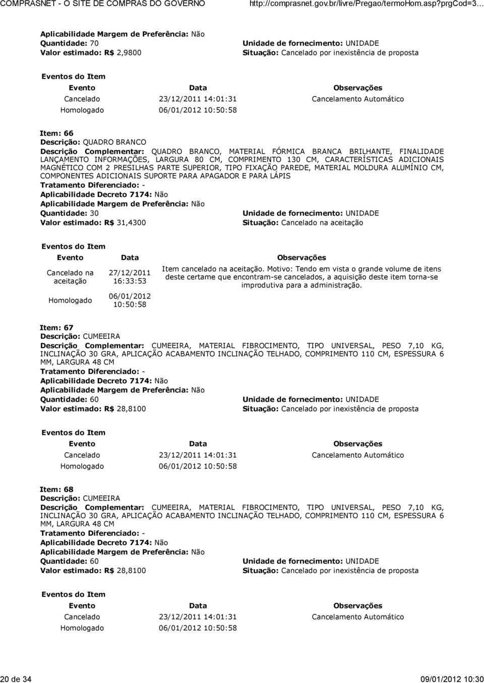 PRESILHAS PARTE SUPERIOR, TIPO FIXAÇÃO PAREDE, MATERIAL MOLDURA ALUMÍNIO CM, COMPONENTES ADICIONAIS SUPORTE PARA APAGADOR E PARA LÁPIS Quantidade: 30 Valor estimado: R$ 31,4300 16:33:53 Item